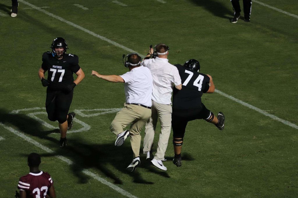 One of the best feelings is getting to celebrate a touchdown drive with my guys. 
Homecoming game tomorrow night at 6. Come out and support us as we compete in our first district game of the season.