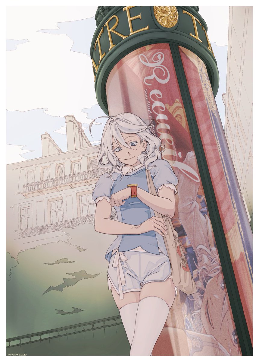 RECUEIL ANTHOLOGY - "Furina stood by the Morris column, glancing at her watch as, a smile pulled on the corner of his lips. In just a bit she’d be able to see her beloved again~" Thanks to our Cover/Guest artist <a href="/Mikasornette/">Mikaëlle</a> ! ✨#Neuvifuri