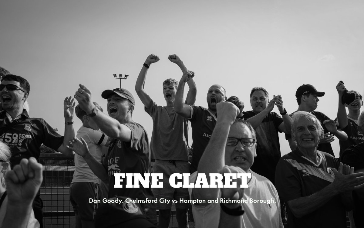 TerraceEdition's tweet photo. New: Fine Claret.

Words &amp; Images: @dangoodyart

Chelmsford; the birthplace of radio and the capital of England (if only for a few days) 600 years ago.  

Traditions give Chelmsford City FC, the club that bleeds claret, its character and identity.  📸
https://t.co/TgmDIBXpfF https://t.co/FSR8jiFfq2