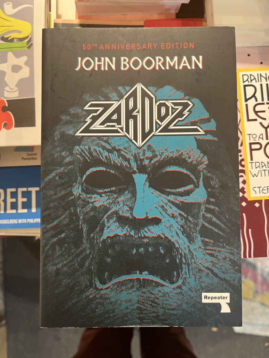 communecore's tweet photo. My own book is also a close reading of this strange novel, which isn’t exactly a novelization. Zardoz began as a story Boorman turned into a longer prose piece then he and Bill Stair transformed it into a script. After the film, JB finished the novel. 
@RepeaterBooks @Zer0Books o https://t.co/WEAUSOA3MP