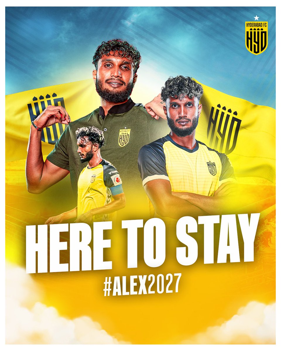 💪 Been with us through thick and thin, and he's ready for more!

Our club captain Alex Saji extends his stay with the Yellow and Black family 💛🖤

🥂 Here's to creating a new chapter in our history with our No. 4️⃣ 👊

#TheNawabs