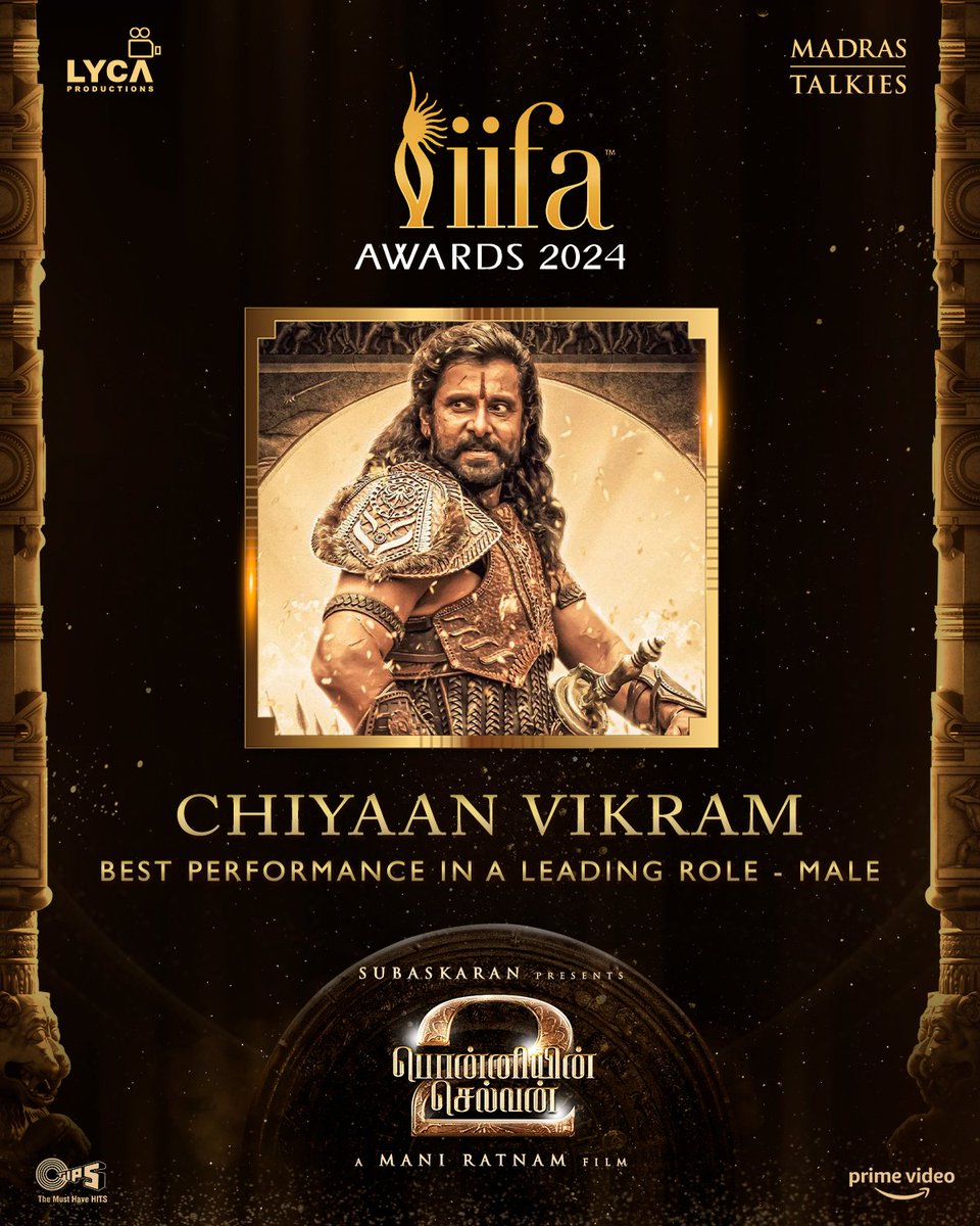 Madras Talkies (@madrastalkies_) on Twitter photo Team #PonniyinSelvan showered with honour and accolades at the #IIFA2024 for #PS2 🏅✨
Best Direction: #ManiRatnam
Best Music Direction and Technical Award for Background Score: <a href="/arrahman/">A.R.Rahman</a>
Technical Award for Cinematography: <a href="/dop_ravivarman/">Ravi Varman.ASC.ISC</a>
Best Performance in a Leading Role Team #PonniyinSelvan showered with honour and accolades at the #IIFA2024 for #PS2 🏅✨
Best Direction: #ManiRatnam
Best Music Direction and Technical Award for Background Score: <a href="/arrahman/">A.R.Rahman</a>
Technical Award for Cinematography: <a href="/dop_ravivarman/">Ravi Varman.ASC.ISC</a>
Best Performance in a Leading Role
