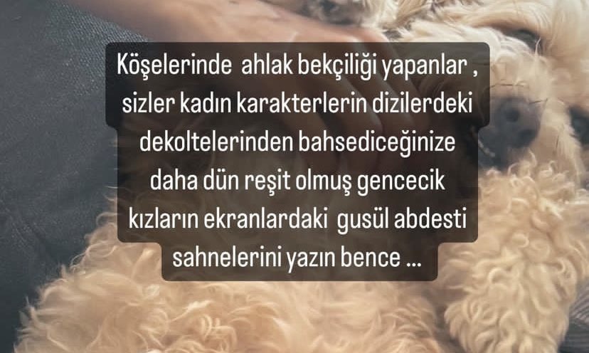 Eminim Bahar dizisi yakında batacak ve sen de batacak. Yazgılı muhteşem, «Gece Masalı" rolüyle başa çıkıyor size yine de gösterecek🤞🤞🤞🤞🤞

biz senin yanındayız
Seni çok seviyorum canım her şey yoluna girecek başa çıkacağız❤️❤️💋💋💋💋💋💋

#SuBurcuYazgıCoșkun #BirGeceMasalı