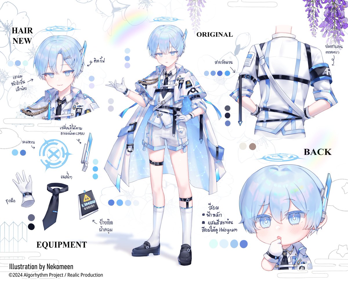 L1MOU_ARP's tweet image. 《Character Sheet : L1MOU》
🎨Original Design by @/_nekomeen_

#ARProject #CRINGEclan #L1MOUart