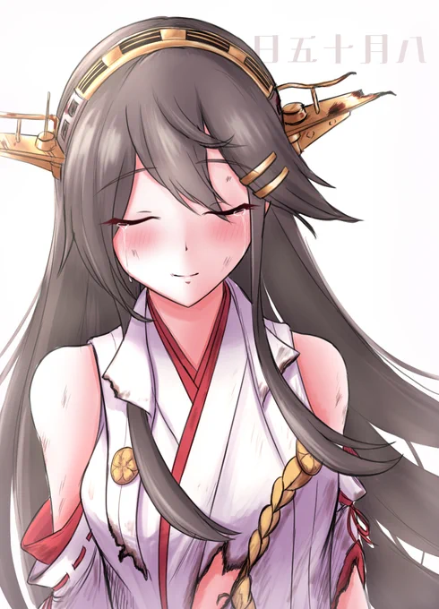 ちゃっかり最近描いた榛名を載せていくぅ