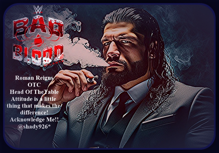 Shady926's tweet photo. #RomanReigns #OTC #ChampionOfLife #TheOneAnOnly #HeadOfTheTable #SamoanDynasty #RomanEmpire #OGBloodline #SmackDown #BadBlood Things change but I don't!! https://t.co/PQfsQYZ6ax