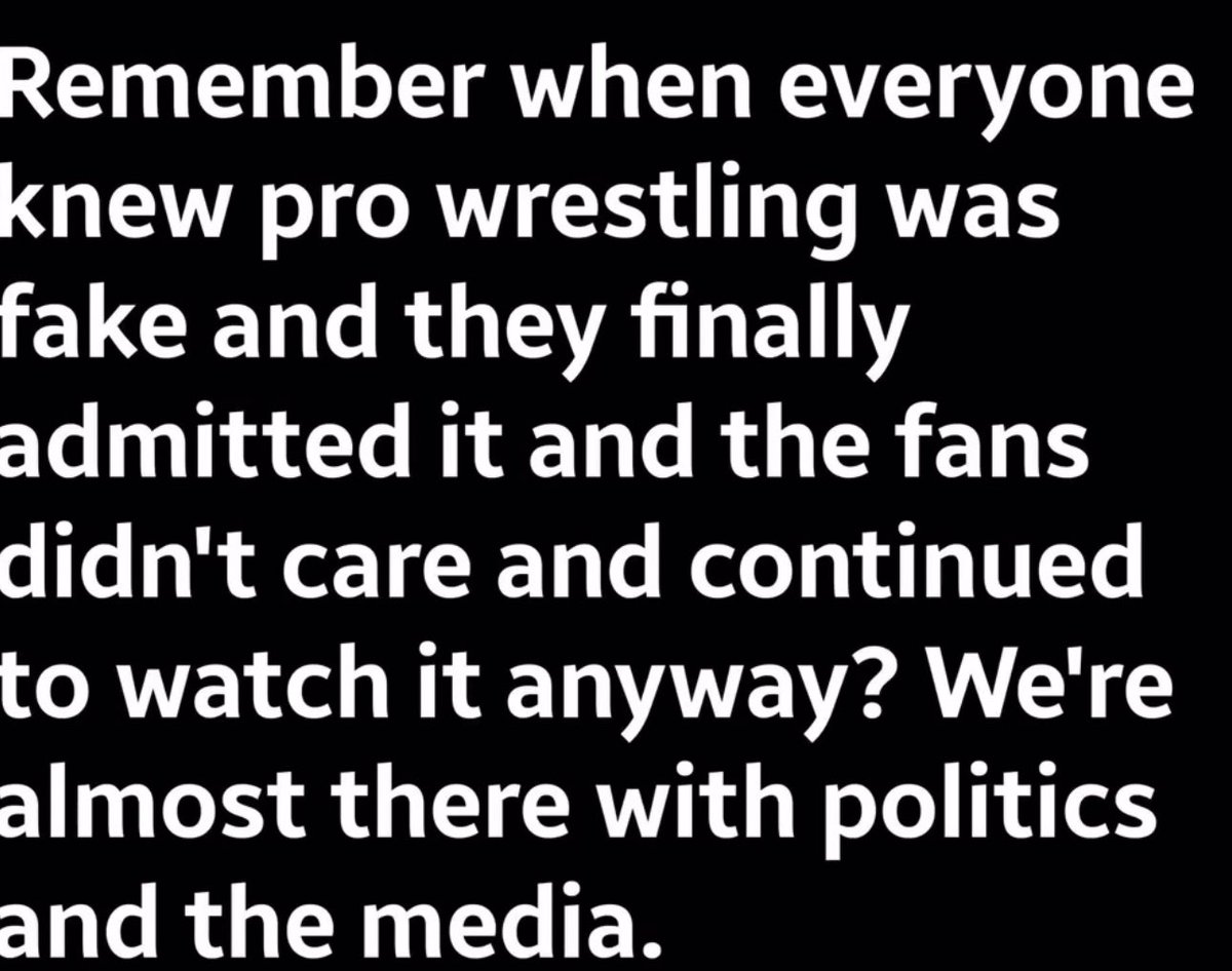 ImmortalTech's tweet photo. Politics vs Wrestling. (RT if you’re ALREADY there…) https://t.co/iDlTyEF3fT