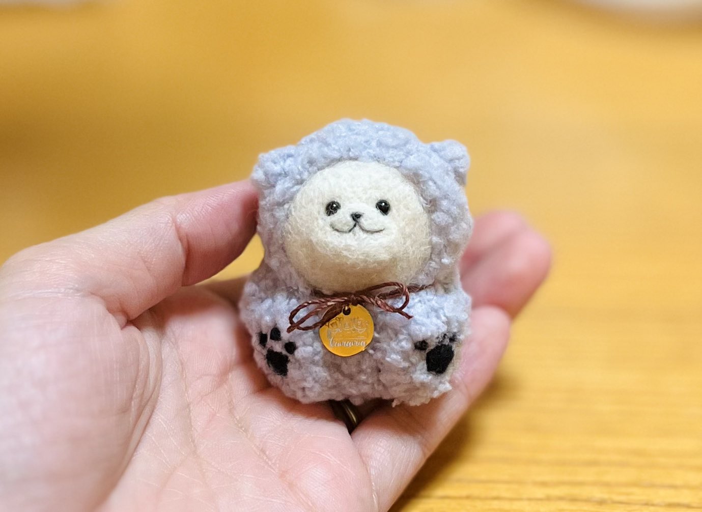 二児のはは様 猫 羊毛フェルトストラップ