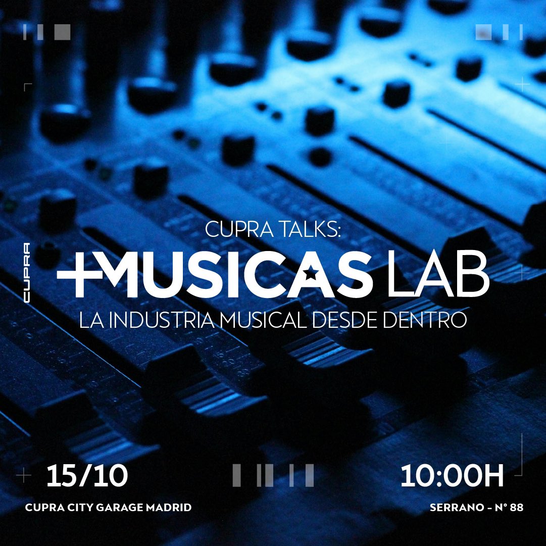 +Músicas (@mas_musicas) on Twitter photo Estrenamos +Músicas Lab, clases magistrales impartidas por las mejores.
MARTES 15 DE OCTUBRE 2024
CUPRA CITY GARAGE MADRID
Calle de Serrano 88, Madrid 28006
🎟️ masmusicas.art/musicas-lab/
GRACIAS <a href="/CUPRA_esp/">CUPRA España</a> <a href="/aieartistas/">AIE Soc. de Artistas</a> e <a href="/INAEM_Cultura/">INAEM</a> por hacerlo posible 💥 Estrenamos +Músicas Lab, clases magistrales impartidas por las mejores.
MARTES 15 DE OCTUBRE 2024
CUPRA CITY GARAGE MADRID
Calle de Serrano 88, Madrid 28006
🎟️ masmusicas.art/musicas-lab/
GRACIAS <a href="/CUPRA_esp/">CUPRA España</a> <a href="/aieartistas/">AIE Soc. de Artistas</a> e <a href="/INAEM_Cultura/">INAEM</a> por hacerlo posible 💥