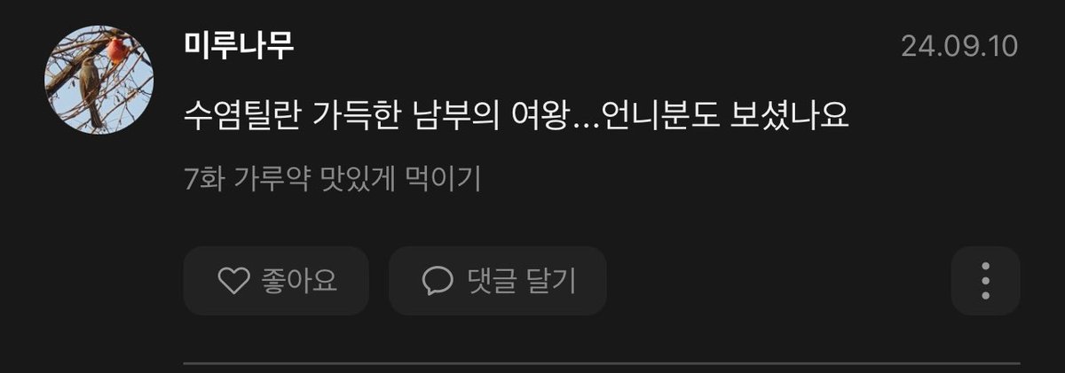 몬가 드라마는 저혼자 쭉 정주행하고 언니는 드문드문보다가 소설로 정주행했던거같죠. 너무 재미있는 남부의여왕...뭔가 취향아닌사람은 잼없다구...