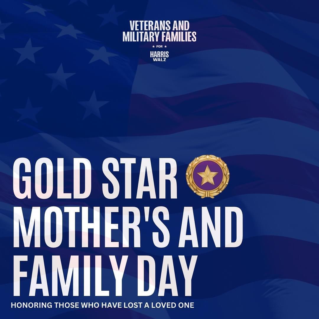 Today, on Gold Star Mother’s and Families Day, we honor the incredible strength and sacrifice of those who have lost a loved one in service to our nation. Their courage is a testament to the true meaning of love and resilience.