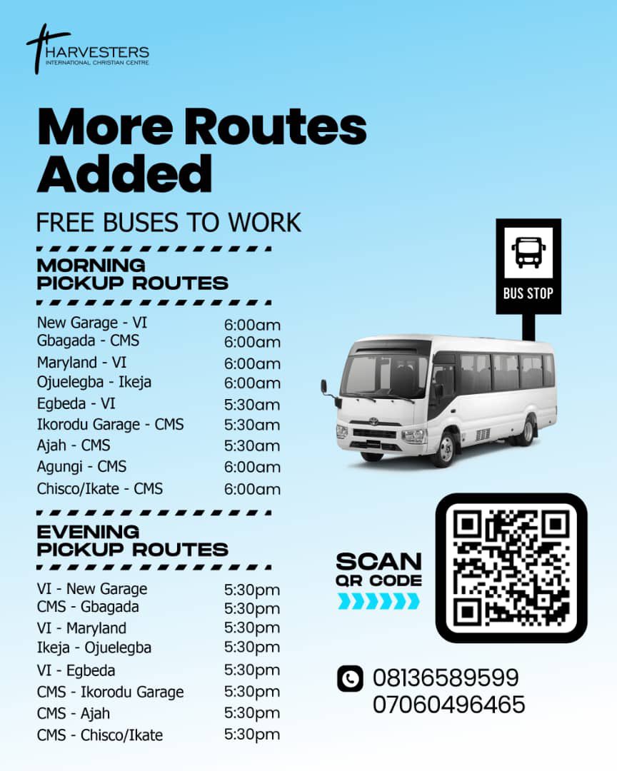 You requested for more Bus-stops and we delivered 🔥🔥
FREE TRANSPORTATION TO WORK ‼️
We love to help; let’s make a difference! Pass to a friend that needs this💯💯