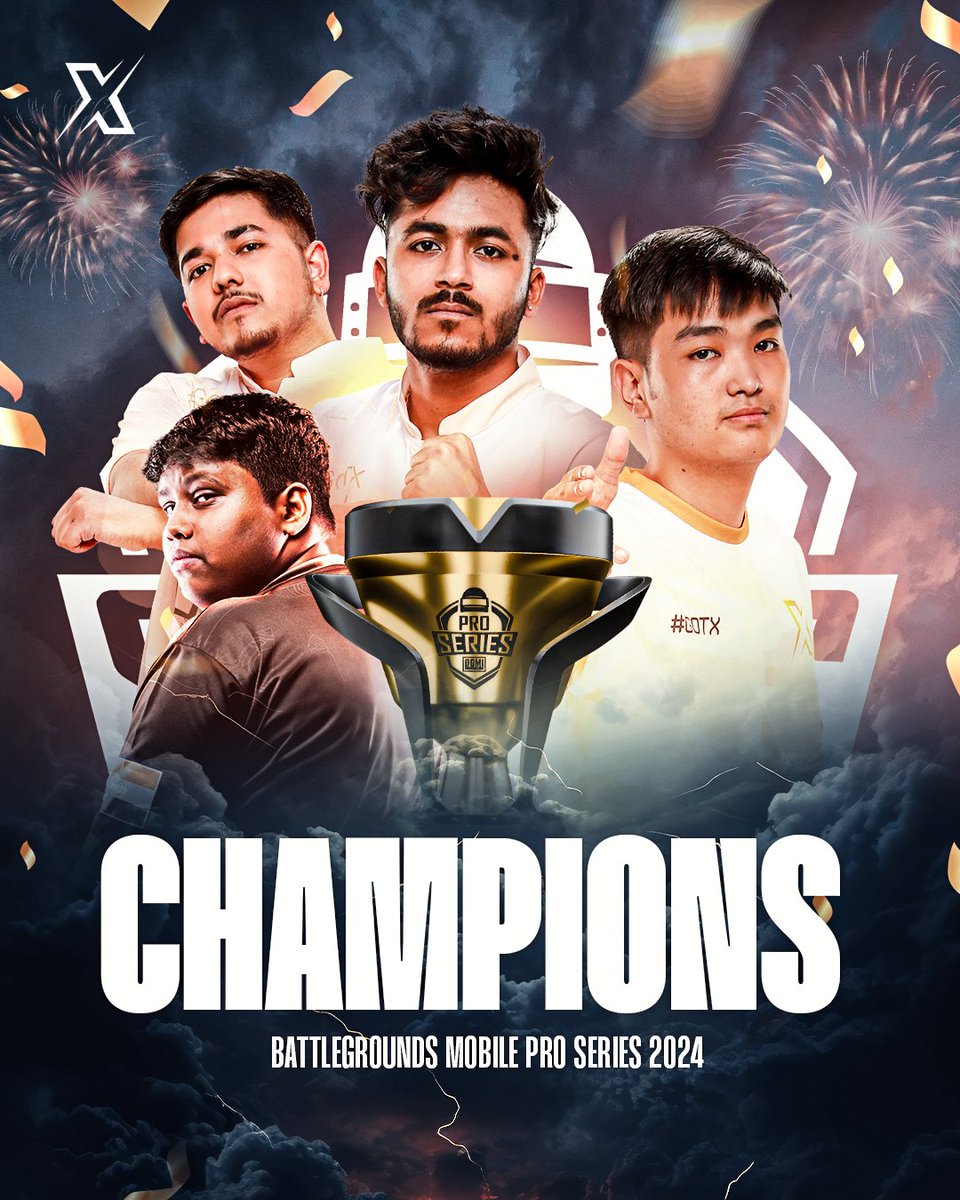 BMPS24 CHAMPIONS TEAM X SPARK ⚡️
HISTORY WRITTEN.

#TeamXSpark #FeelTheSpark #BMPS24