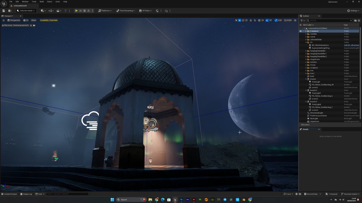 damaroy's tweet photo. I have outdone myself.
Ladies and Gentlemen ... my very first EVER Unreal Engine Render.
Sleepless Nights
Relentless Desire for Knowledge.
... and it comes down to this.
#UE5 #unrealEgine #virtualProduction #sketchFab #boatsFilms #ethreal #surreal https://t.co/y8v2DmxCUC
