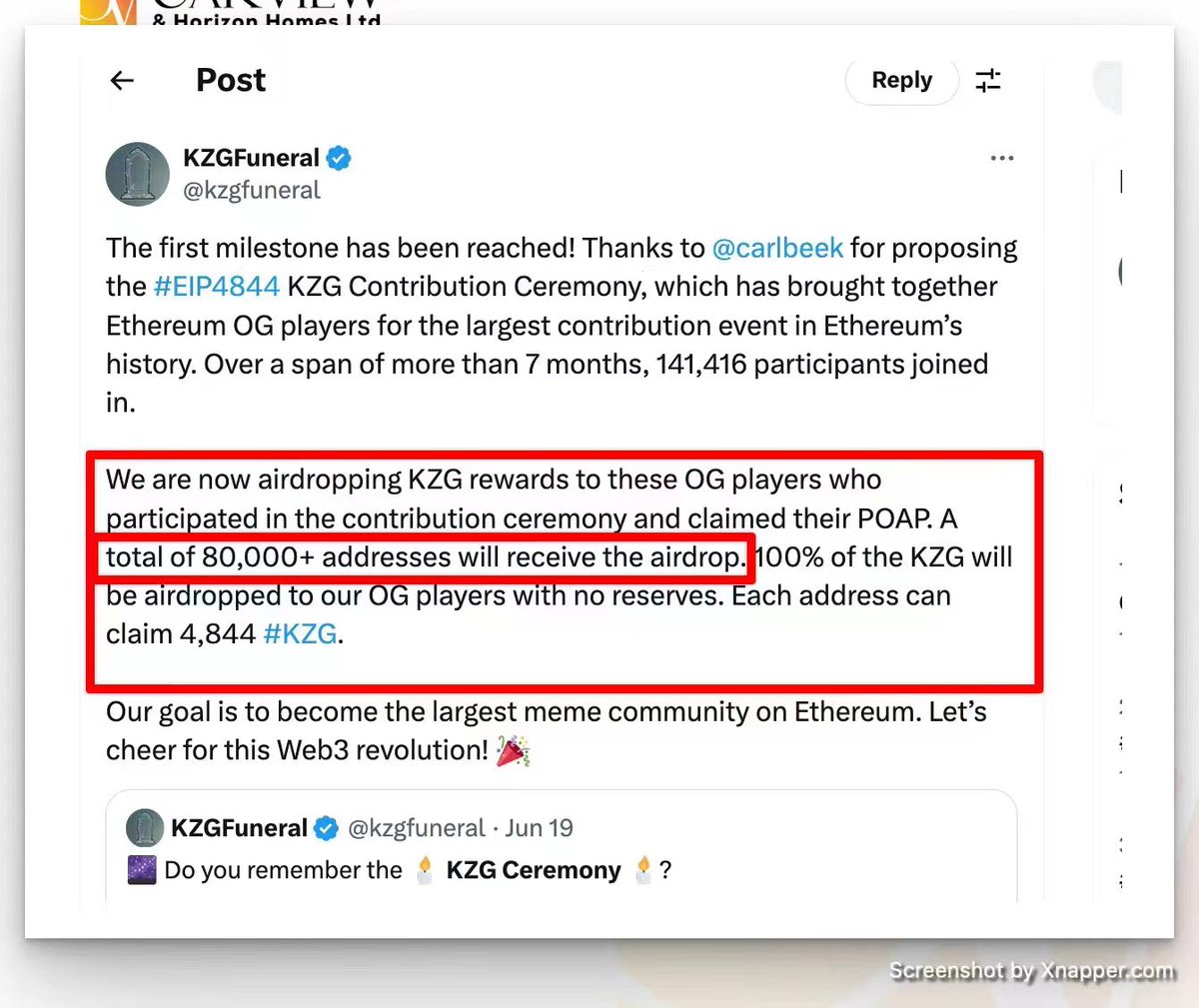 超级大毛来袭！

还记得2年前的KZG吗？

刚快照了8w个地址，一个地址空投4844个代币。

代币总量3亿，单号万刀大毛？

查询：collectors.poap.xyz/scan/+钱包地址就可以查询了

#KZG