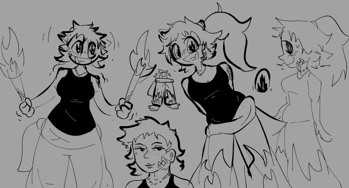 LoopG's tweet photo. pyromaniac oc doodles #oc https://t.co/KErD6g7ILW