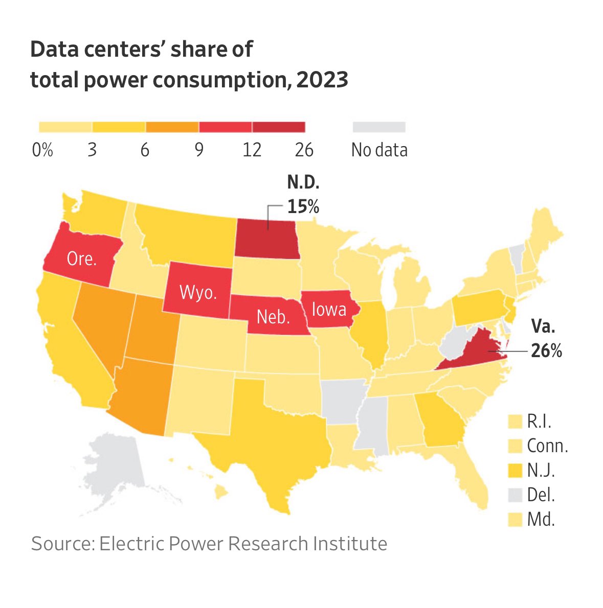 “…generative #AI platform such as ChatGPT can use at least 10x the amount of energy as a google search. Data centers could use as much as 9% of U.S. electricity by 2030”

My POV - Find more ways for responsibly producing energy or risk falling behind. 

wsj.com/business/energ…