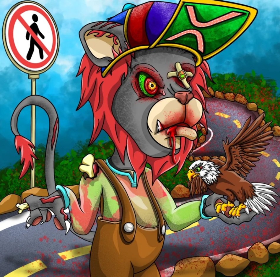 rugglesxrp's tweet photo. Join the spooky side of the blockchain with a Ruggles Lion Zombie- because regular zombies are so last season. 🧟♂️🪓 #XRPL #ScaryNFT #SayNoToRugs #XRP #NFTdrops #NFTs
https://t.co/KcyA628EUh https://t.co/gl9egAAQBZ