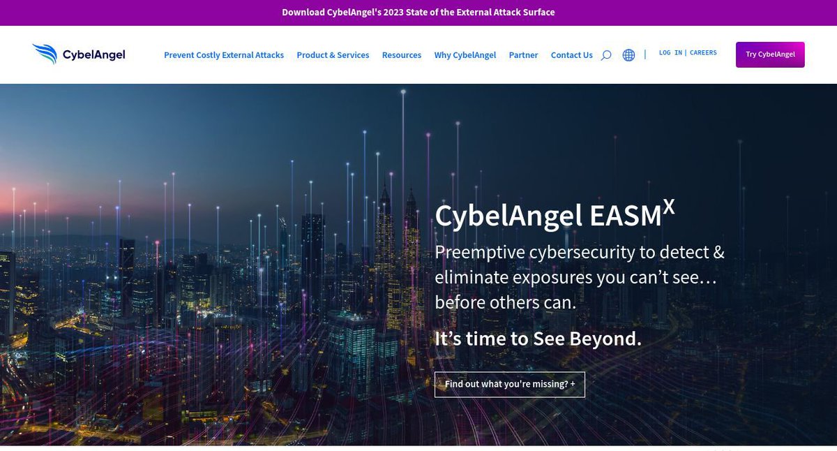 CSStartups's tweet image. Visit @cybelangel, a leader in the cybersecurity industry, offering pre-emptive solutions for external attack surface management. 

Learn more here: cybersecuritystartups.co/cybelangel
