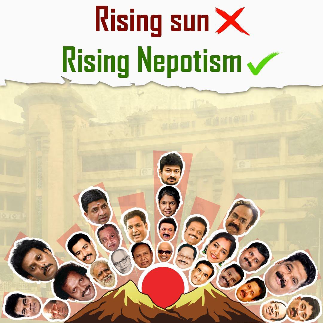 annamalai_k's tweet image. The Sun shines for the privileged few &amp;amp; an eclipse for the rest of the state for the last 40 months. 

People have now understood what the term “Vidiyal” actually meant: Vidiyal for self, family, and the chieftains.