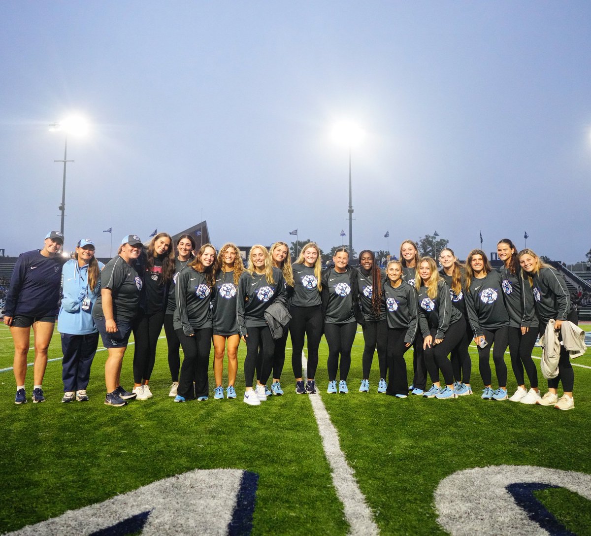 NovaAthletics's tweet photo. The BIG EAST CHAMPS 🏆🥎 were honored yesterday with an on-field recognition at the Family Weekend football game! @VUSoftball @bridgetorchard #GoNova https://t.co/1KmZP2UWHc