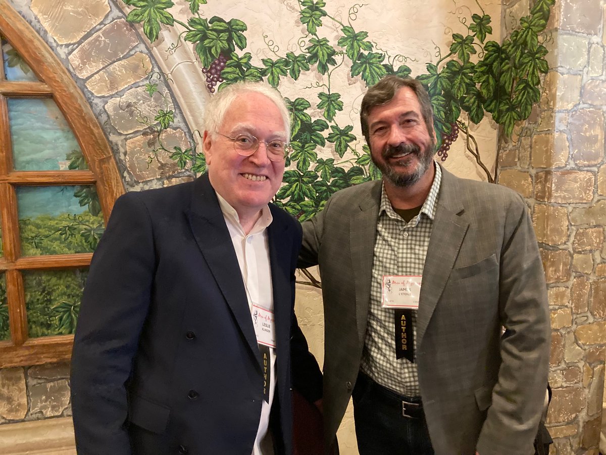 Two titans; @LKlinger and <a href="/JamesLEtoile/">James L'Etoile</a> at <a href="/MenOfMysteryOC/">@MenOfMysteryOC</a> in Long Beach