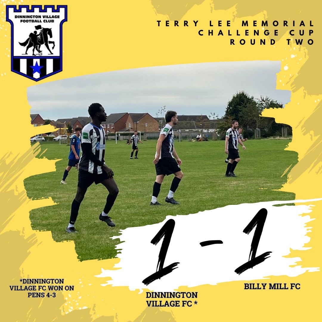 Proper game of football against <a href="/NSBillyMillFC/">NorthShields BillyMill</a> today. Competitive with chances for both teams. It took penalties to separate the two but the village are in the hat for the next round!

⚽️ Lamin Singhateh 
⭐️ Jacob ‘Badger’ O’Brien 

#UTDV