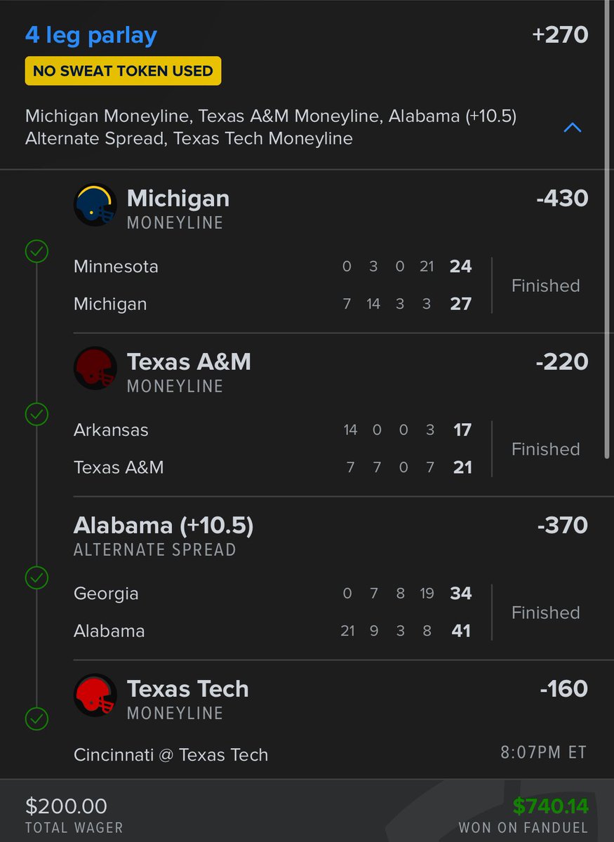 Nice little cash from last night to give us some bankroll for today! DM for todays plays 🫡 <a href="/willibetit/">Will</a> <a href="/LiftsBeach/">StrongArmBets</a> <a href="/Parlay_Bro/">B Money</a> <a href="/parlay_bae/">ParlayBae</a>