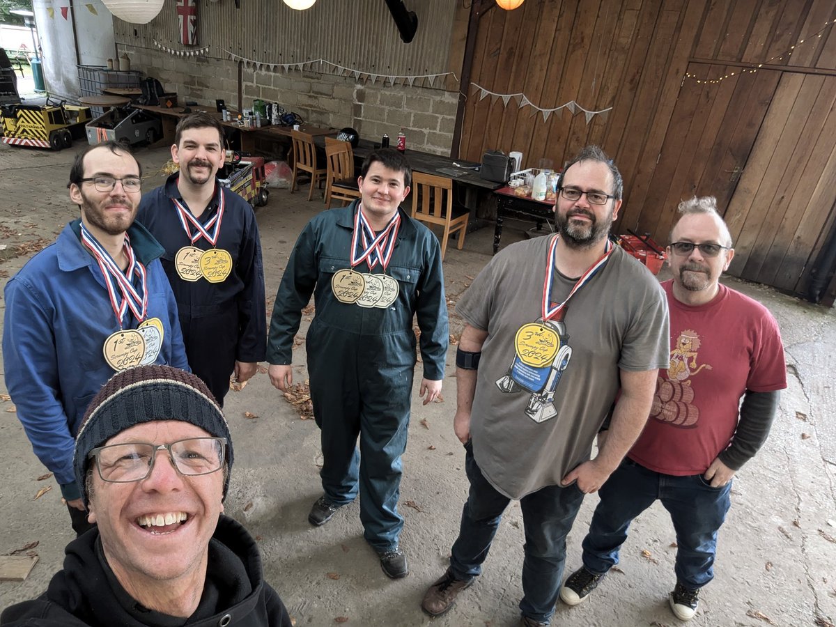 The medal winners and survivors photo: