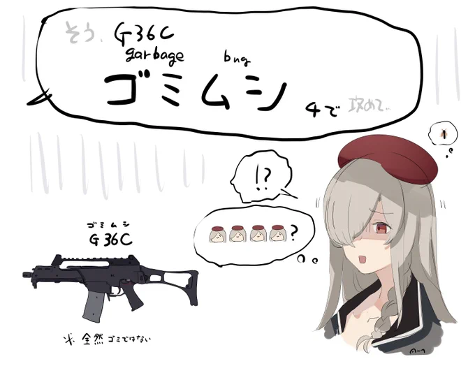 G36の愛称について(In the case of Japan) #GirlsFrontline #ドルフロ 