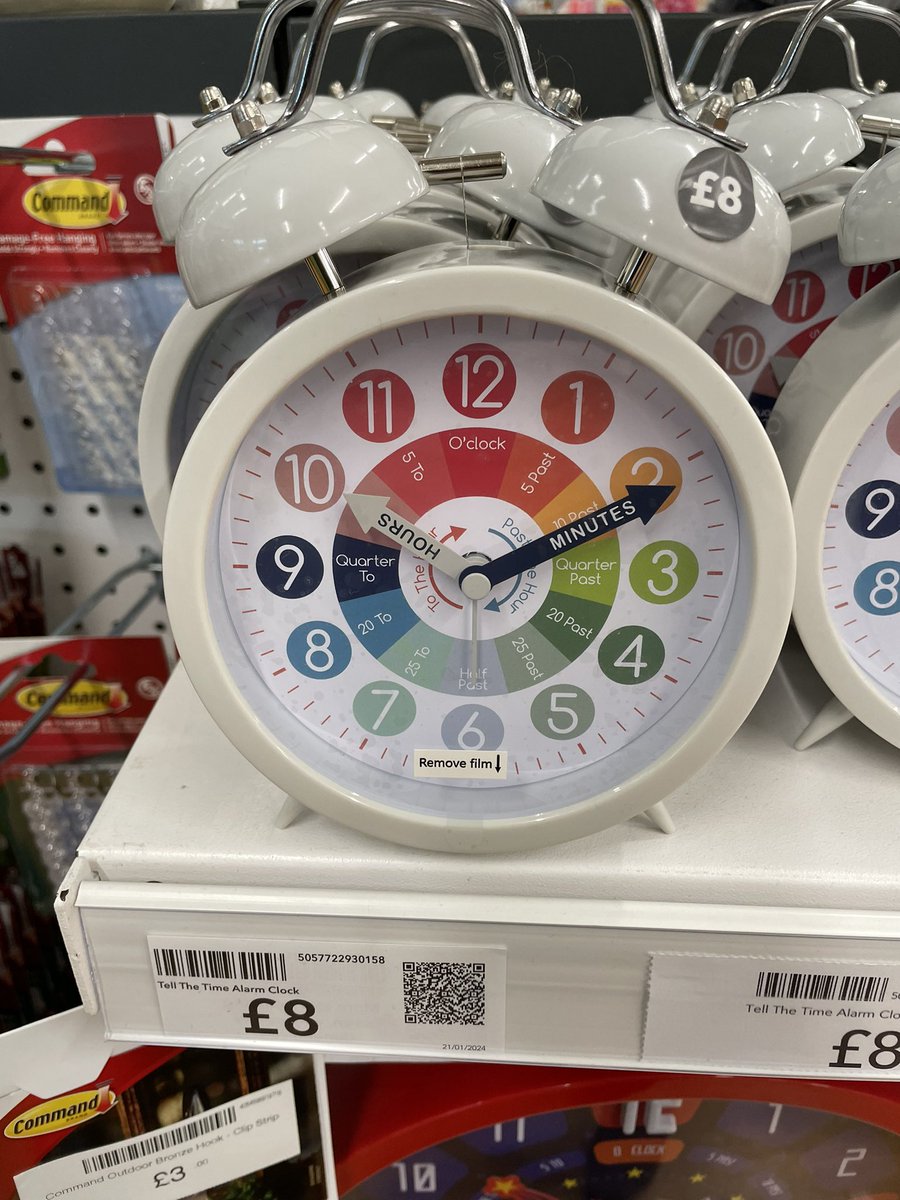 Beccie77's tweet photo. Fab teaching analogue clocks back in Dunelm https://t.co/L0NCqsejmS