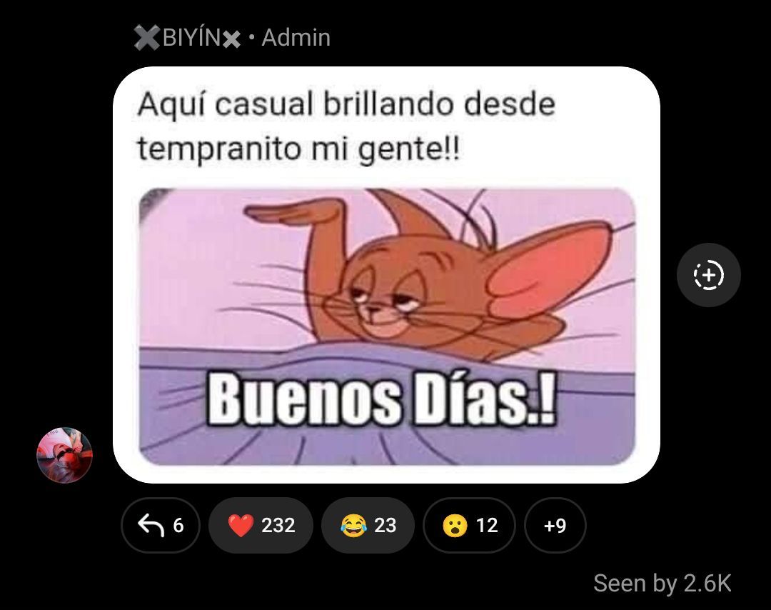 Buenos días reina  <a href="/_biyin_/">Biyín</a> 💜💜