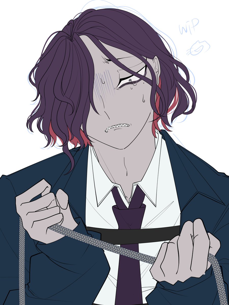 「卓中にちまちま描いているプル夜HO2#wip 」|のりぬこ🍜🐈依頼受付中のイラスト