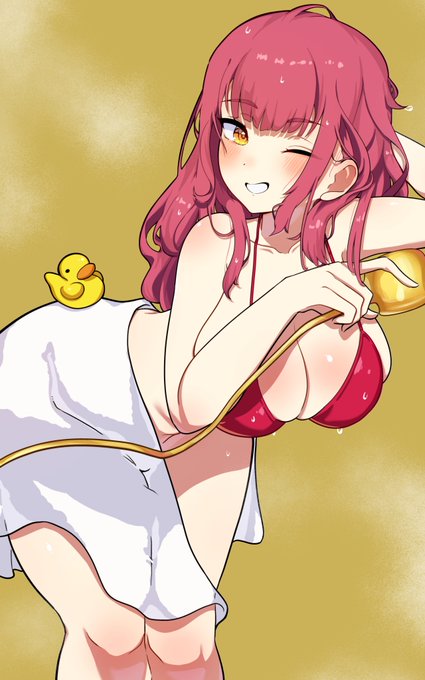 お風呂ビキニ 
#マリンのお宝 