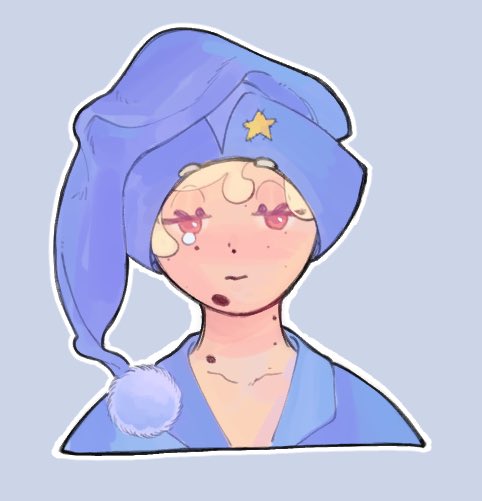 xmd_art's tweet photo. Oliver sleeps with a nightcap to keep his hair and wings in check, but from time to time, it’ll slip off while he sleeps so he’ll need extra help brushing his hair and feathers in the morning 

#HogwartsLegacy #HogwartsLegacyMC #LeanderPrewett https://t.co/hkdy8YjjJv
