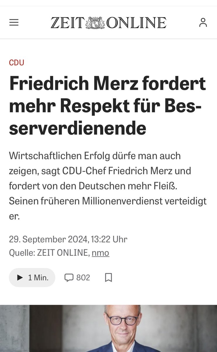 UlrichSchneider's tweet photo. Ich glaube,@_FriedrichMerz⁩ merkt das nicht mal: ein respektloser Schlag ins Gesicht all jener, die nicht das Glück haben, für ein Millionensalär in Aufsichtsräten rumsitzen zu dürfen, sondern sich unterbezahlt krumm malochen und den Karren hier tatsächlich am Laufen halten. https://t.co/CIawfVvyMn