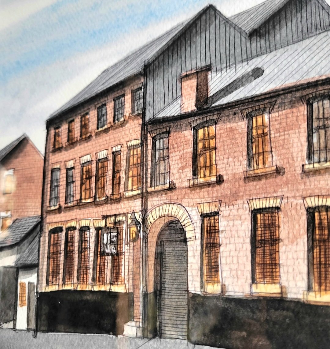 adrianmcmurchie's tweet image. The Glasgow Engineworks. Now a 1st class events space, but I remember it as Nichol Wheatley's Maryhill Artschool, where I was fortunate enough to see Alasdair Gray's Hillhead mural during the design process #engineworks #adrianmcmurchie #theglasgowillustrator #glasgow #maryhill