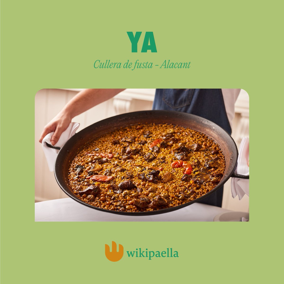 wikipaella's tweet photo. Fundado en 1977, este local resiste el paso del tiempo mejor que nunca gracias a su Paella de Conejo y Caracoles elaborada al estilo aspense: con pimiento, garbanzos y ajo. https://t.co/we0rhc3CKg