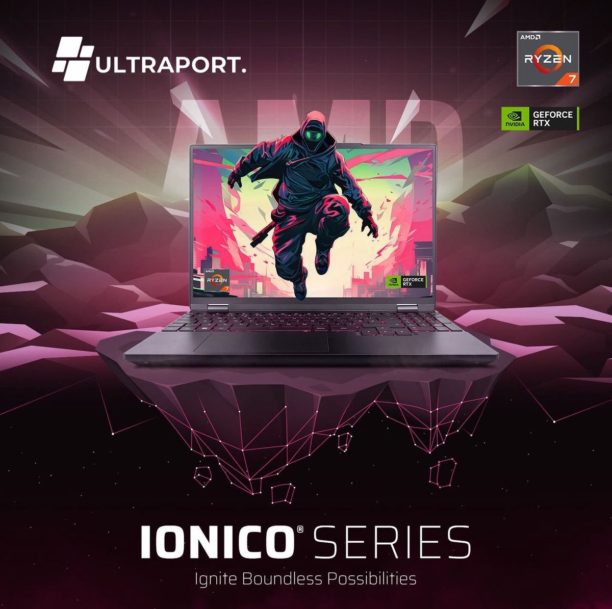 Ignite Boundless Possibilities with IONICO® Series laptops at PCSpecialist. Powered by AMD Ryzen™ Al
Configure now! 💚