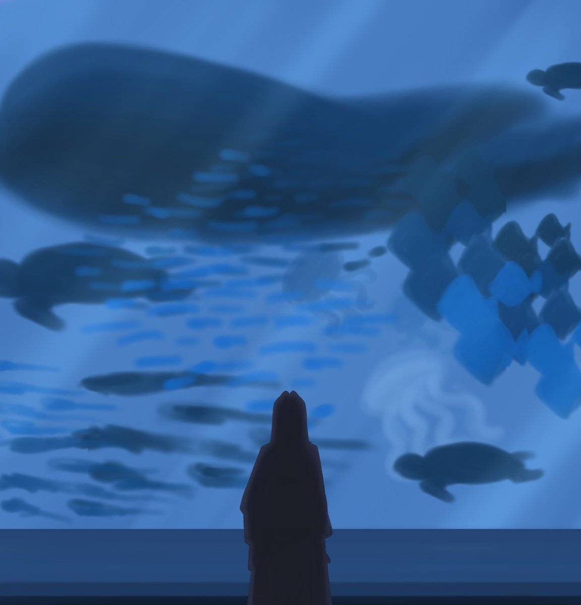 #kronillust 
aquarium date reservation