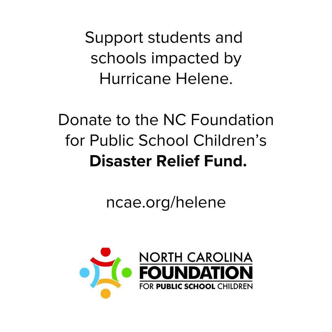 MoGreenforNC's tweet image. Across NC, we grieve for the tragic losses in the mountains. 

For those of us who are looking for ways to help our western neighbors, here&apos;s a list from Blue Ridge Public Radio: bpr.org/bpr-news/2024-… 

And to support students specifically, from @NCFPSC: ncae.org/helene
