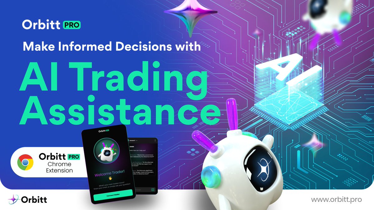 orbitt_ai's tweet photo. Leverage real-time AI insights and analysis to sharpen your trading strategy๐With Orbitt Pro, you'll have the edge to make smarter, data-driven decisions. Ready to boost your crypto game with AI bot? ๐โฌ๏ธ https://t.co/03xOpv6GeE
#OrbittPro #Crypto #AI #Solana #Trading https://t.co/R6KFpNCeXU