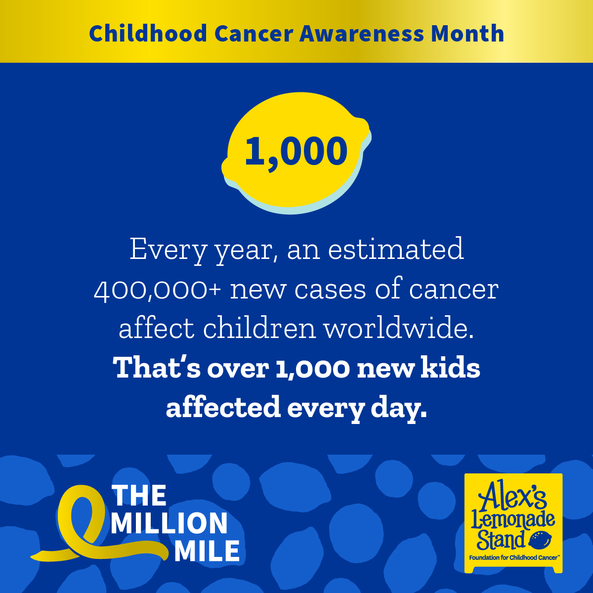For you data folks, some stats on Alex's Lemonade Stand and its fight for cancer:
Last year, Alex’s Lemonade Stand Foundation (ALSF) was able to award 120 research grants, help more than 360 families travel to treatment and support over 1,750 siblings.
alexslemonade.org/2024/lisaf713s…