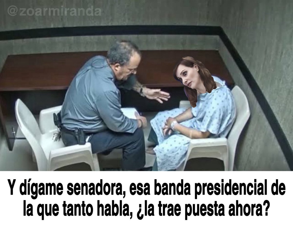 OvandoVelez's tweet photo. #LaLocaDelSenado esperando la den de alta médica para poder recibir la banda presidencial !! 😁😁😁 https://t.co/OjlZc2I5P3
