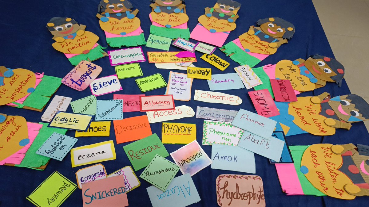 DrPoonam_doe's tweet photo. "Turning words into wonders!🌟
Our vocabulary building class was buzzing with creative #TLM flashcards,fun rules &amp; insightful faculty feedback.
Looking forward to learn more.
Grateful to Our Principal Sir&amp;team @skv_ph 
 #WordMagic #CreativeClassroom #FlashcardFun #FacultyFeedback https://t.co/HcStZcv62T