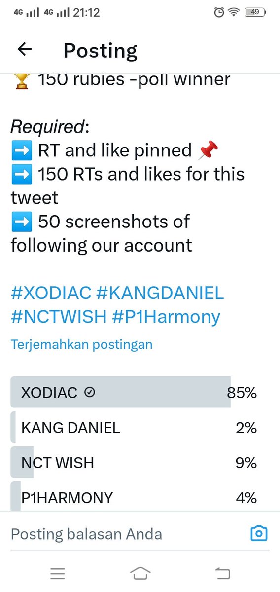 SuginatiW's tweet photo. @mubeatvotingph Done vote #XODIAC https://t.co/mUTmom6LZI