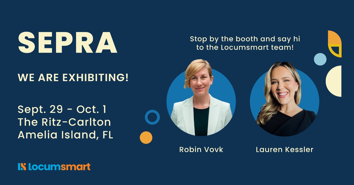 Locumsmart's tweet photo. Are you at #SERPA24 today? Stop by the #Locumsmart booth and let's chat about your staffing needs.

#healthcarestaffing #medicalstaffing https://t.co/Zfj0Uk1XZk