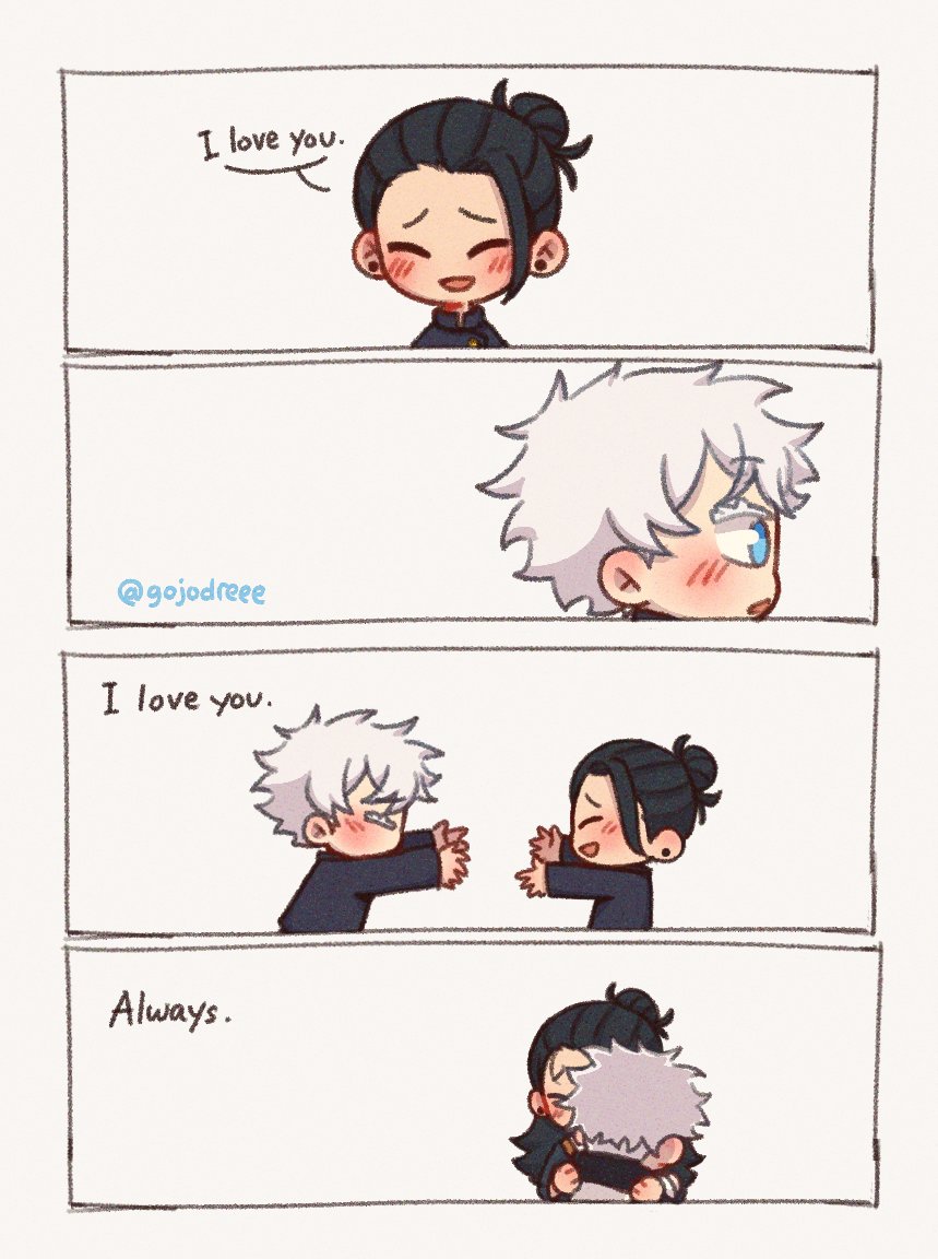 gojodreee's tweet image. Saying "I Love You" to Gojo 💙🤍
#satosugu
