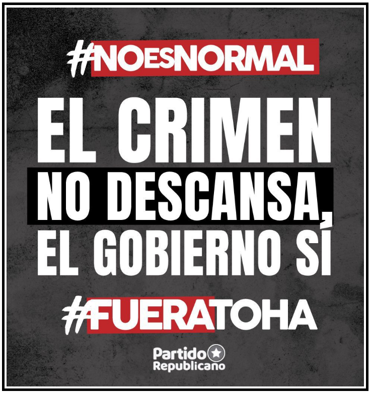 sergiou01329861's tweet photo. El crimen no es "normal" para los familiares de los menores baleados, ministra Tohá.
Hagamos viral este afiche para sacar del gobierno a la responsable de la inseguridad que vivimos.
¡¡ Basta de homicidios en Chile y esto jamás y nunca lo vamos a "normalizar" señora Tohá !!