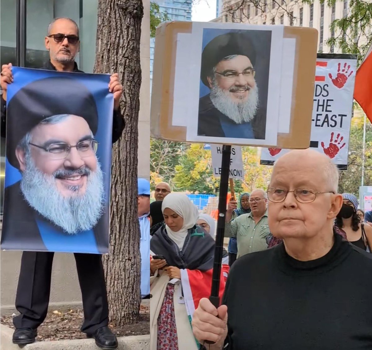 l3v1at4an's tweet photo. The Hezbollah presence was on full display in Toronto during this Pro-Terrorism "protest". A wide array of ages can be seen that came out to support this designated terrorist group.
@TorontoPolice @rcmpgrcpolice @RCMPONT @csiscanada @jackgurrr @joe_warmington @PierrePoilievre @donstewartmp @KevinVuongMP @gghamari @bnaibrith @CIJAinfo @UJAFederation @jaimekr @GadSaad @BryanPassifiume @GeneralHillier @Skamski @CoryBMorgan @PasternakTO @ShamirIdit @Harry__Faulkner @brianlilley